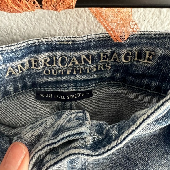 Denim Distressed Skirt - Picture 2 of 4